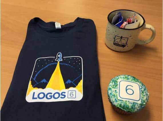 logos 6 shirt, mug, and cupcake