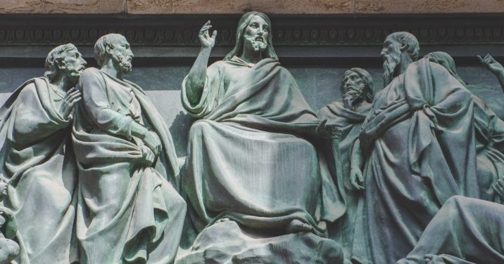 statue of the apostles, on whose faith the creed is based