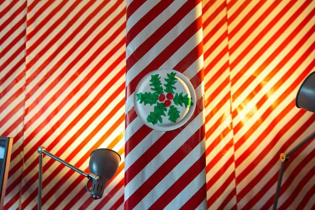 candy cane wall