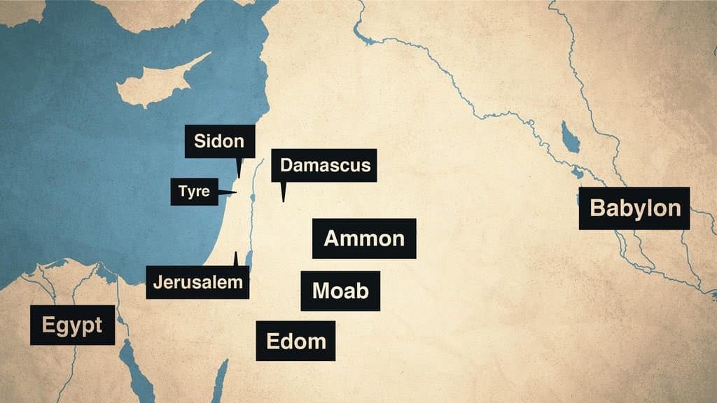 Ezekiel Old Testament places map