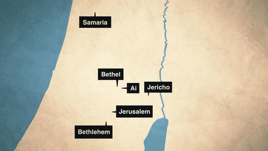 Nehemiah places map