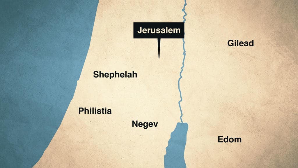 Obadiah places map