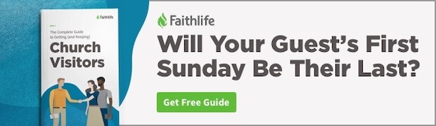 clickable image reading Will Your Guest's First Sunday Be Their Last Get Free Guide