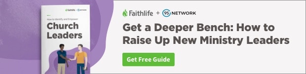 Get a Deeper Bench: How to Raise Up New Ministry Leaders: Get Free Guide ad